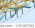 insulators on a high-voltage network line 135187102