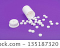 Medicine Pills. Pile of pills. 135187320