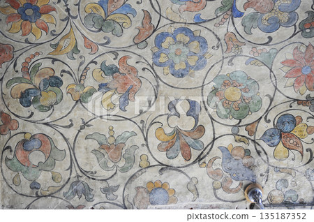 ceiling painting in the Pokrovsky Cathedral on Red Square in Moscow ceiling painting in the Pokrovsky Cathedral on Red Square in Moscow 135187352