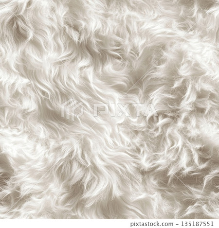 Photorealistic seamless texture of thick white fur Photorealistic seamless texture of thick white fur 135187551