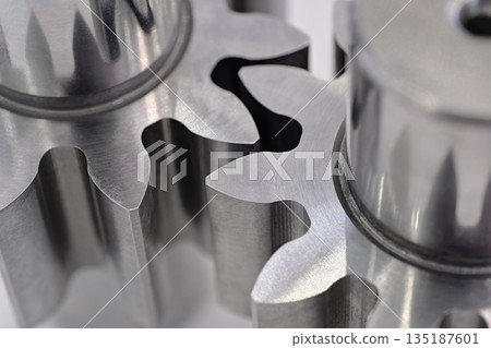Steel gearwheels, part of gear transmission 135187601