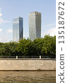Moscow skyscrapers. View from the Moscow River. Moscow, Russia. Photo 135187672