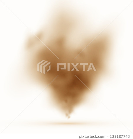 abstract dusty tornado sandstorm texture background with smoke effect 135187743