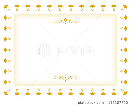 cute ethnic diwali diya border frame white backdrop with text space cute ethnic diwali diya border frame white backdrop with text space 135187750