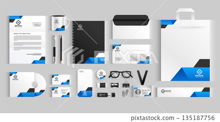 collection of professional stationery template for business presentation collection of professional stationery template for business presentation 135187756