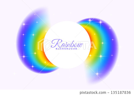 eye catching rainbow vibrant background with sparkle effect 135187836
