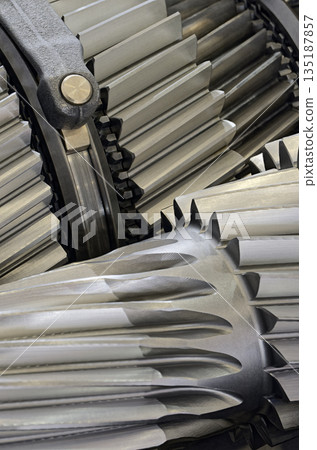 Group of gears inside the gearbox Group of gears inside the gearbox 135187857