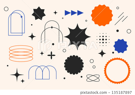 collection of y2k brutalist shape in minimal style collection of y2k brutalist shape in minimal style 135187897