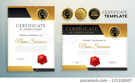 premium diploma of achievement background a corporate document 135188007