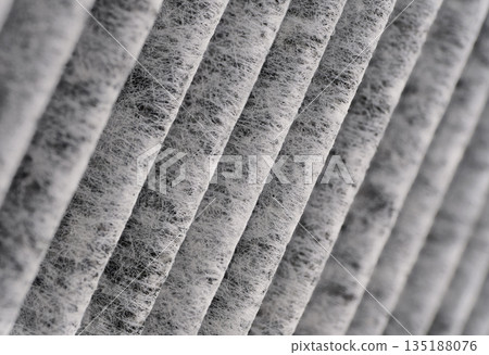 Corrugated surface of air filter 135188076