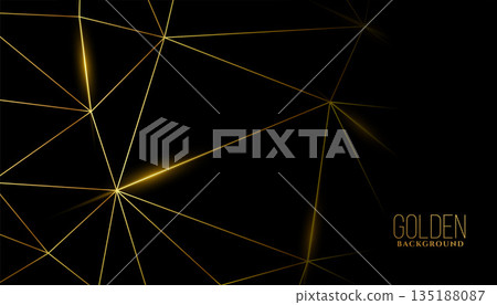 abstract and shiny golden line geometric dark background abstract and shiny golden line geometric dark background 135188087