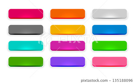 3d style colorful web app button sign in collection 3d style colorful web app button sign in collection 135188096
