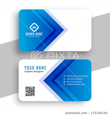 white and blue professional business card template for individual biz white and blue professional business card template for individual biz 135188148