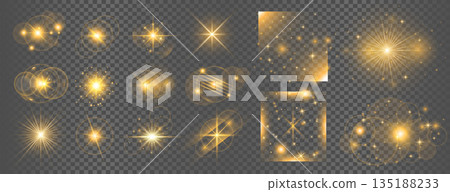 mega pack of transparent sparkle element background for decoration 135188233