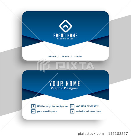 Corporate blue ready business visiting card template Corporate blue ready business visiting card template 135188257