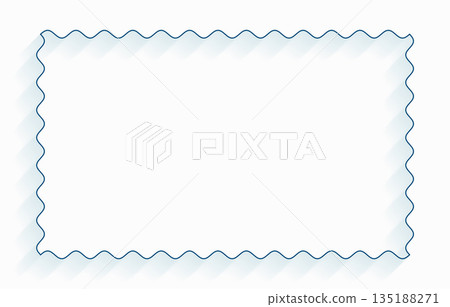 minimal and empty curvy zigzag frame with text space 135188271
