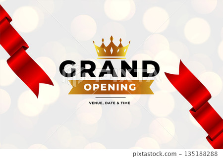 grand opening event bokeh banner celebrate the startup beginning grand opening event bokeh banner celebrate the startup beginning 135188288