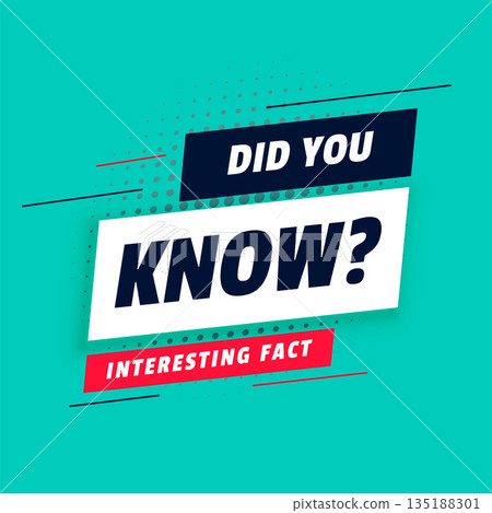 abstract did you know background for quiz fun and fact 135188301