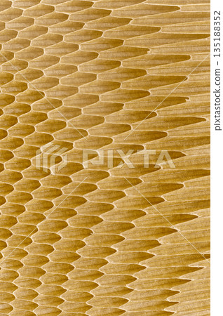 Hollow cells of honeycomb structure made of fiberglass or another composite material 135188352