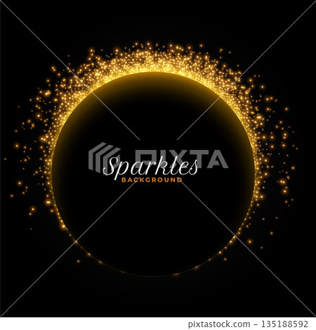 beautiful glowing sparkle dark background design 135188592