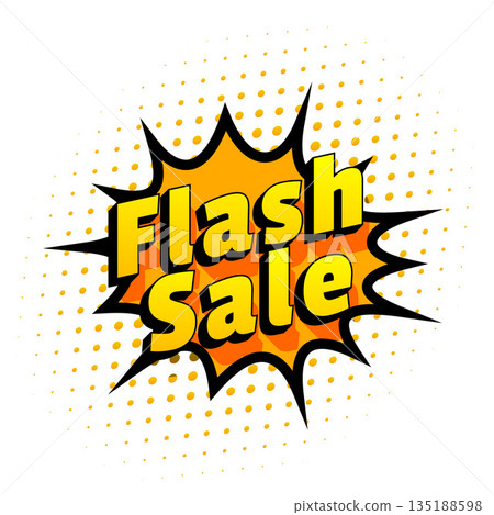 crazy season end flash sale template in comic style crazy season end flash sale template in comic style 135188598
