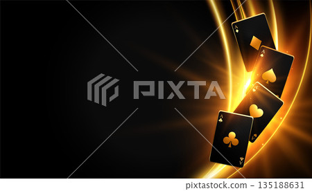 gambling ace card dark background with text space and light effect gambling ace card dark background with text space and light effect 135188631