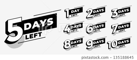countdown to promotion with days left tag design countdown to promotion with days left tag design 135188645