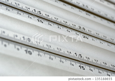 Group of metal rulers Group of metal rulers 135188655