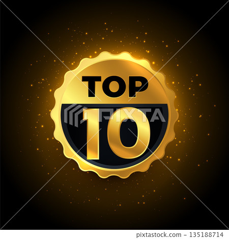 top 10 golden badge background for best achievement ceremony 135188714