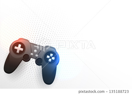electronic game controller background with text space 135188723