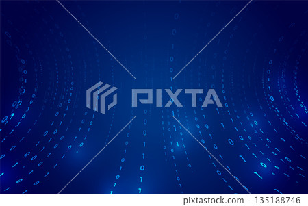 futuristic binary code firewall tech concept banner design futuristic binary code firewall tech concept banner design 135188746