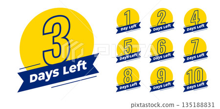 line style countdown days left badge grab the special deal line style countdown days left badge grab the special deal 135188831