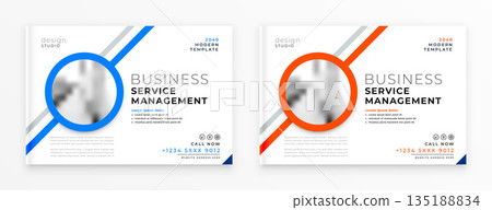 set of modern business brochure template for yearly magazine set of modern business brochure template for yearly magazine 135188834