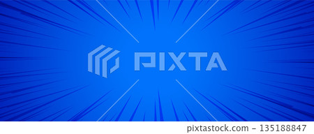 cartoon comic style retro zoom lines blue banner design cartoon comic style retro zoom lines blue banner design 135188847