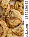 Cinnamon Sugar Cookies Fresh from the Oven with Texture 135189042