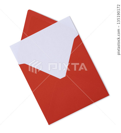 Square envelope with black paper on white Square envelope with black paper on white 135190172