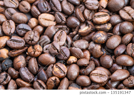 Craft roasted espresso beans, Highquality artisanal coffee bean varieties, Experience fine quality coffee beans carefully crafted through artisanal roasting techniques 135191347