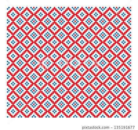 Geometric Ornament Repeated Tile Pattern 135191677
