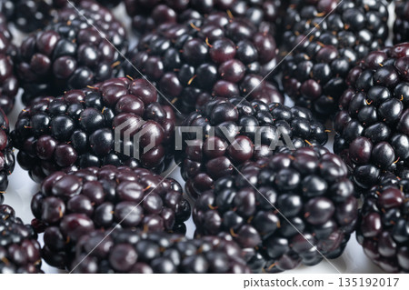 Berries boost health, Nutrientrich berries in focus, Vivid macro captures beneficial berry qualities, Colorful closeup reveals nutritional advantages of fresh berries 135192017