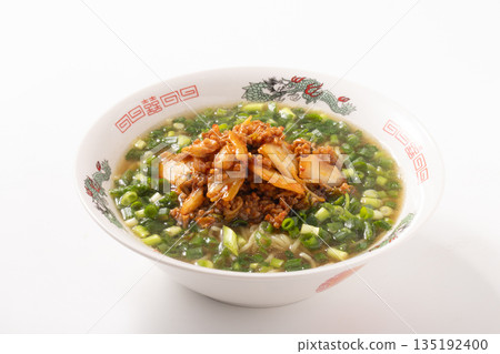 Pork kimchi and green onion ramen 135192400