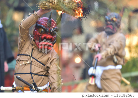 節分節的持割妖，長田神社的傳統大石儀式，淨化一切邪惡並祈禱和跳舞 135192563