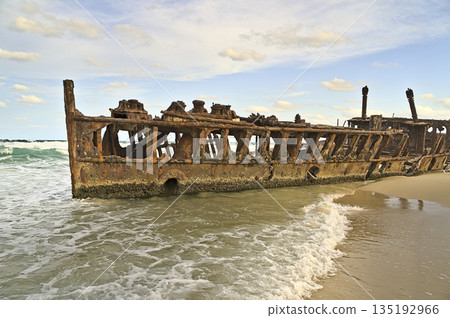 S.S. Maheno ship wreck on Frazer Island 135192966