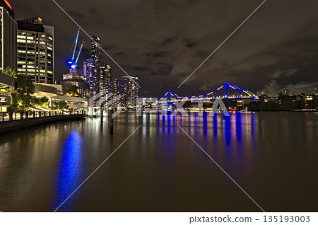 The skyline of Brisbane and the Story Bridge 135193003