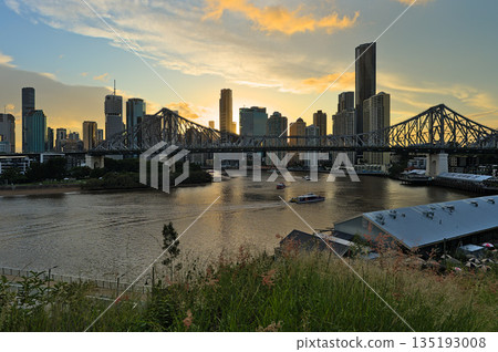 The skyline of Brisbane and the Story Bridge 135193008