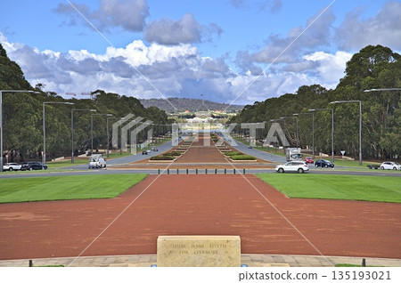 Canberra Anzac Parade from the War Memorial Canberra Anzac Parade from the War Memorial 135193021