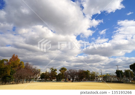 Winter white cloud landscape Winter white cloud landscape 135193266
