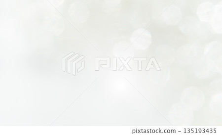 Soft, sparkling background, white and gray, bokeh blurred gradation 135193435