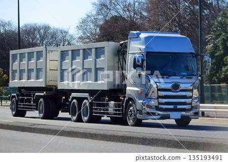Double connected truck image Double connected truck image 135193491