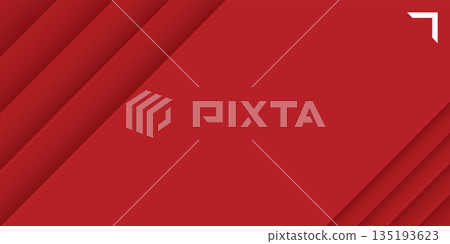 Abstract 3d red paper edge overlap graphic illustration have blank space. Abstract 3d red paper edge overlap graphic illustration have blank space. 135193623