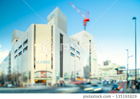 Tokyo, Shinjuku Station: Shift lens reverse tilt Tokyo, Shinjuku Station: Shift lens reverse tilt 135193829